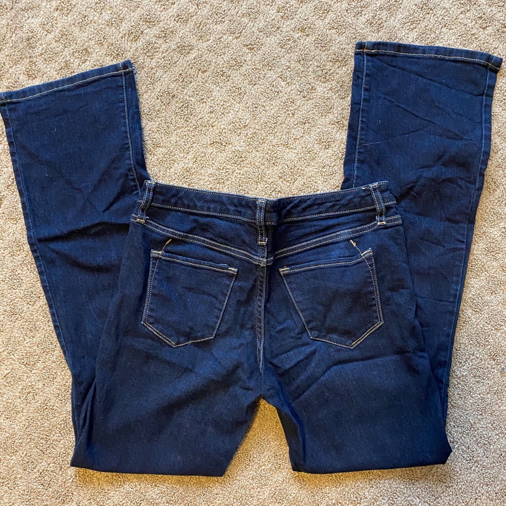 Mid-Rise Skinny Bootcut Jeans